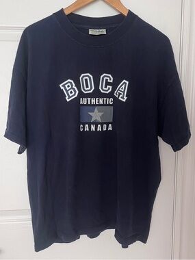 Boca Vintage Navy Men’s Graphic T-Shirt
